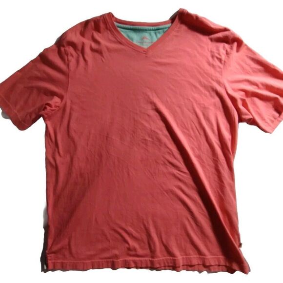 Tommy Bahama Shirt Mens XL Orange Green Short Sleeve Crew Neck T-Shirt‎ - Picture 1 of 5